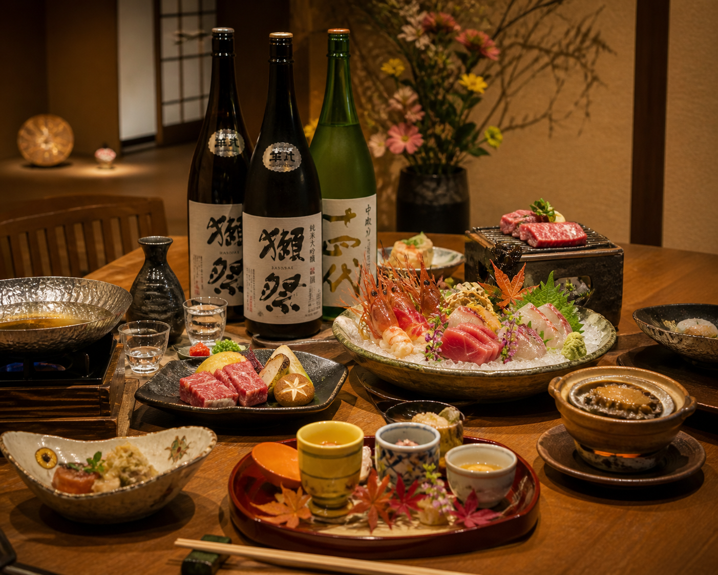 【新宿東口】冬の味覚を堪能！全席個室で楽しむ贅沢な宴会コース